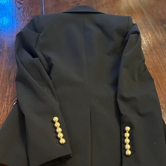 Veronica Beard Black Blazer with Gold Buttons - Picture 4 of 7